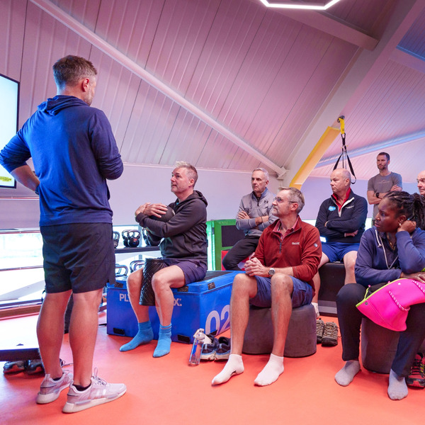 PGA golf conditioning coach Matt Roberts delivers a workshop to members at The Warwickshire